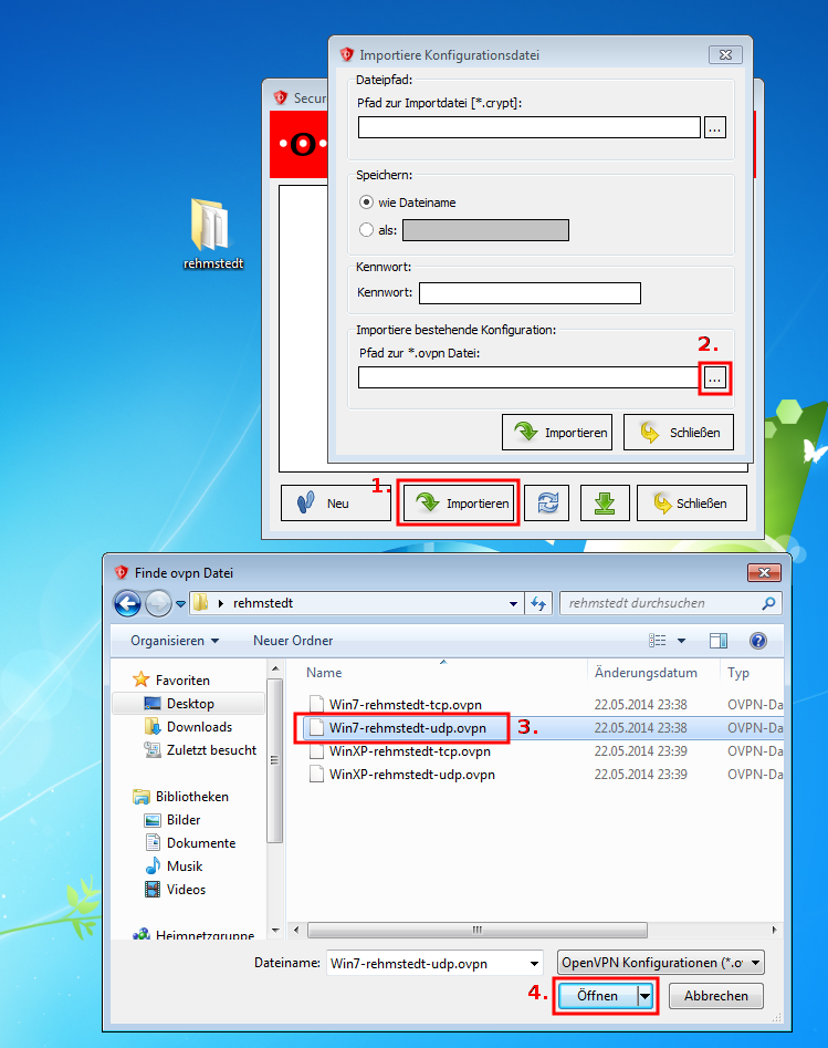 Import von Konfigurations