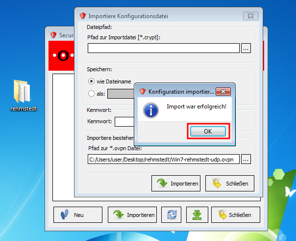 Import von Konfigurations