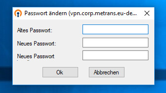 OpenVPN einloggen