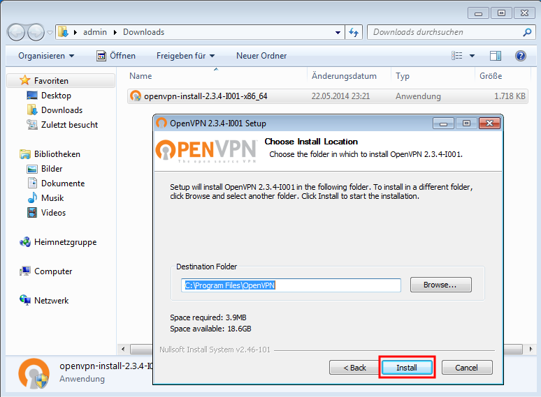 OpenVPN instalation