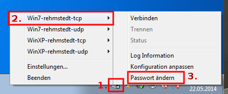 OpenVPN Kennwort ändern