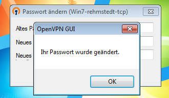 OpenVPN Kennwort ändern